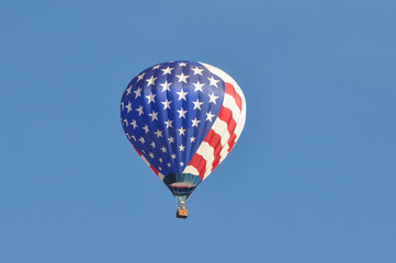 Red White and Blue Hot Air Balloon