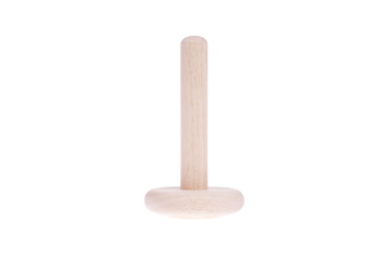 Colorful wooden toy isolated on white background
