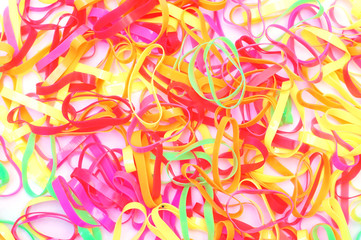 colorful of elastic band