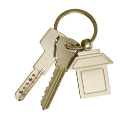 House keys and keychain