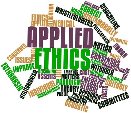 Word cloud for Applied ethics