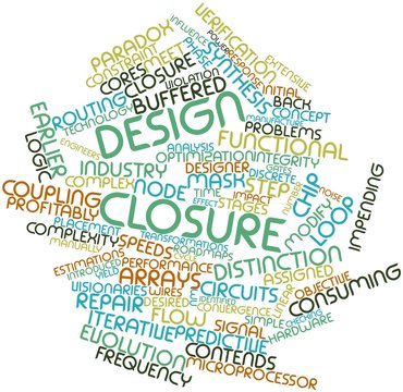 Word cloud for Design closure