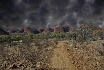 Clouds over Australian Outback