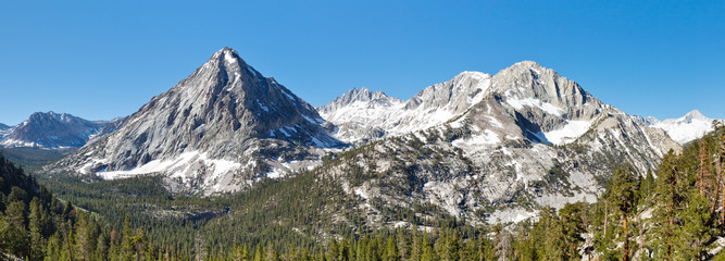 Sierra Nevada Mountain Peaks Panorama