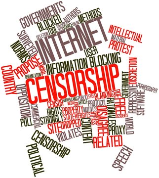 Word cloud for Internet censorship