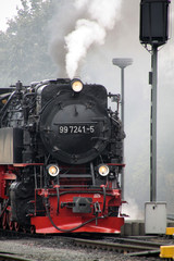 Naklejka premium Lokomotywa parowa Brocken Railway