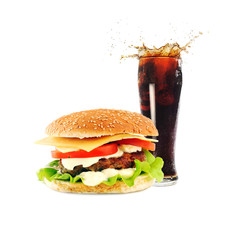 hamburger with cutlet