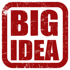 Grunge Stempel rot quad BIG IDEA