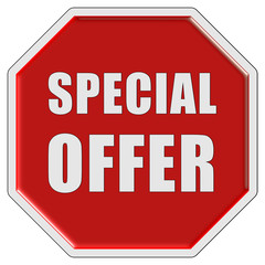 Stopschild rot SPECIAL OFFER
