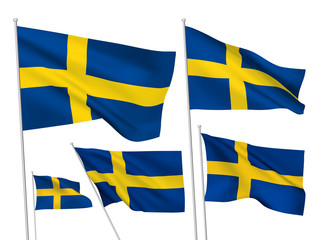 Sweden vector flags