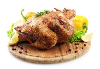 Whole roasted chicken