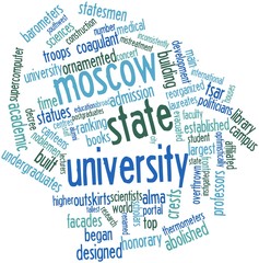 Word cloud for Moscow State University