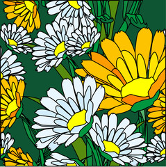 seamless pattern flowers
