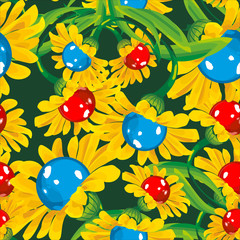 seamless pattern flowers