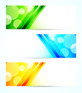 Set of banners