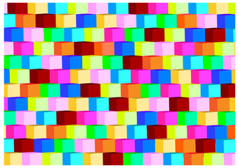 color vector background with dimensional cubes
