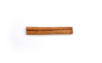 Cinnamon stick on white background