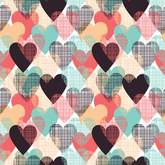 Hearts seamless pattern - 48789311