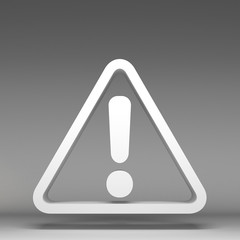 3D exclamation icon