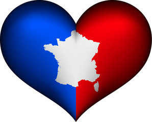 Fototapeta premium France heart