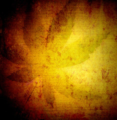 Obraz premium Cannabis leaf on grunge