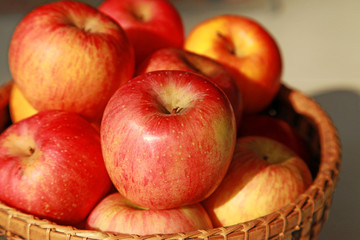 Apple in the basket