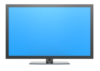 Fototapeta premium Blue screen TV