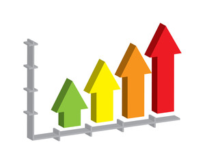 vector graph chart arrow
