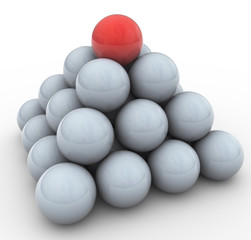 3d spheres pyramid