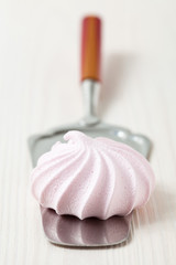 Pink meringue