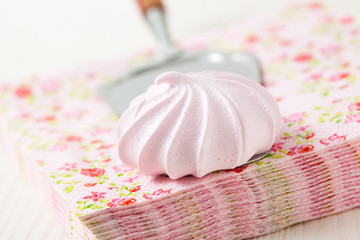 Pink meringue