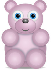 kleiner rosa Teddybär