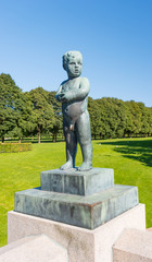 Obraz premium Frogner park boy statue