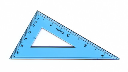Transparent triangle ruler © Juulijs