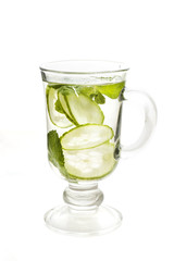 refreshing water with cucumber