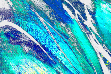 abstract painting by oil on a canvas, background,  illustration © Mikhail Zahranichny