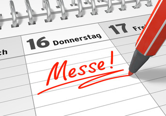Fototapeta premium Terminkalender: Messe