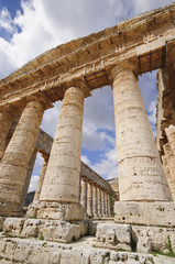 Classical Ancient Greek Segesta Temple in Sicily