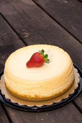 Cheescake with strawberries