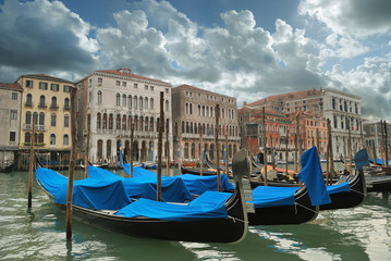 Fototapeta na wymiar Wenecja gondole Grand Canal view