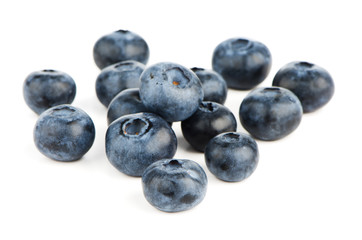 Group of fresh blueberries