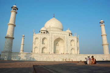 Fototapeta na wymiar Piękne Taj Mahal, UNESCO światowego dziedzictwa