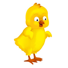 The happy easter chickens - illustration for the children