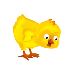 The happy easter chickens - illustration for the children