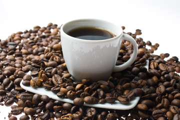 coffee cup on white background