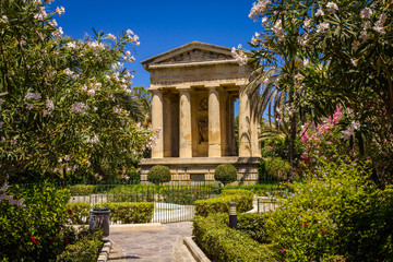 Fototapeta na wymiar Dolna Baracca Gardens, Valletta