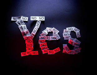 Yes means No