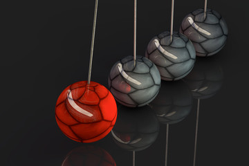 Newton Cradle - 3D Render