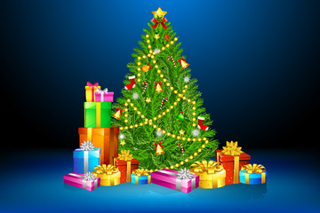 Christmas Tree with Gift