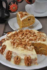 Karotten Walnuss Kuchen